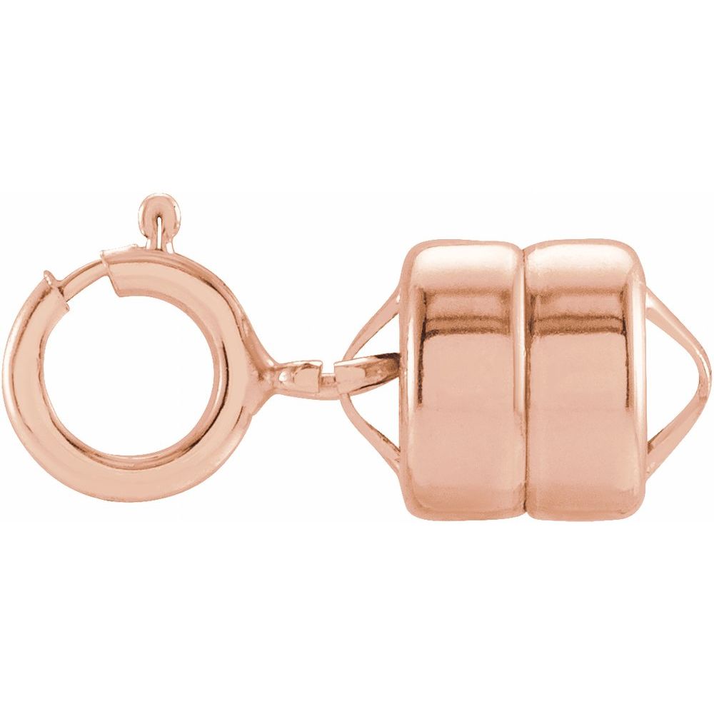 5.5mm Magnetic Clasp Converter with Spring Ring | Silver & Gold-Filled