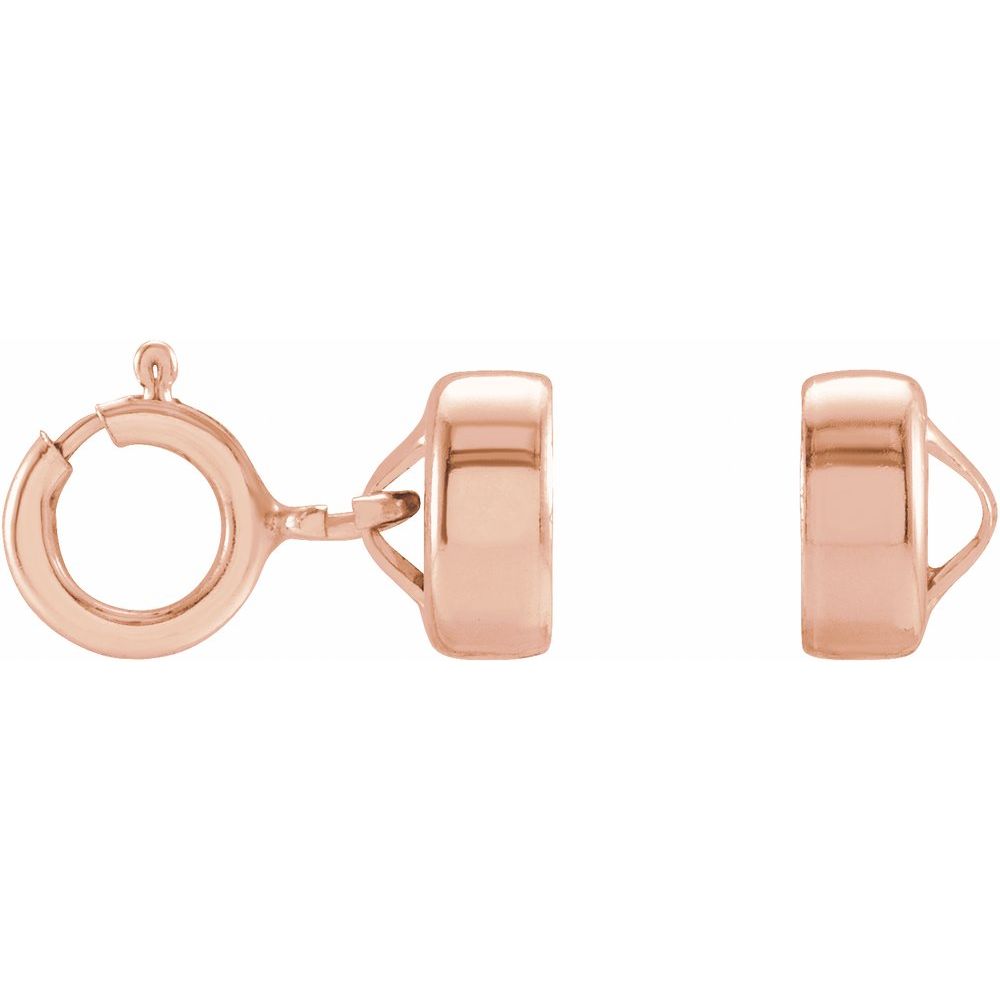 5.5mm Magnetic Clasp Converter with Spring Ring | Silver & Gold-Filled