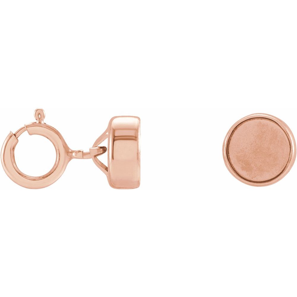 5.5mm Magnetic Clasp Converter with Spring Ring | Silver & Gold-Filled
