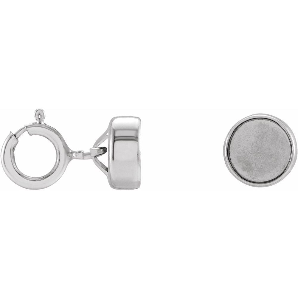 5.5mm Magnetic Clasp Converter with Spring Ring | Silver & Gold-Filled