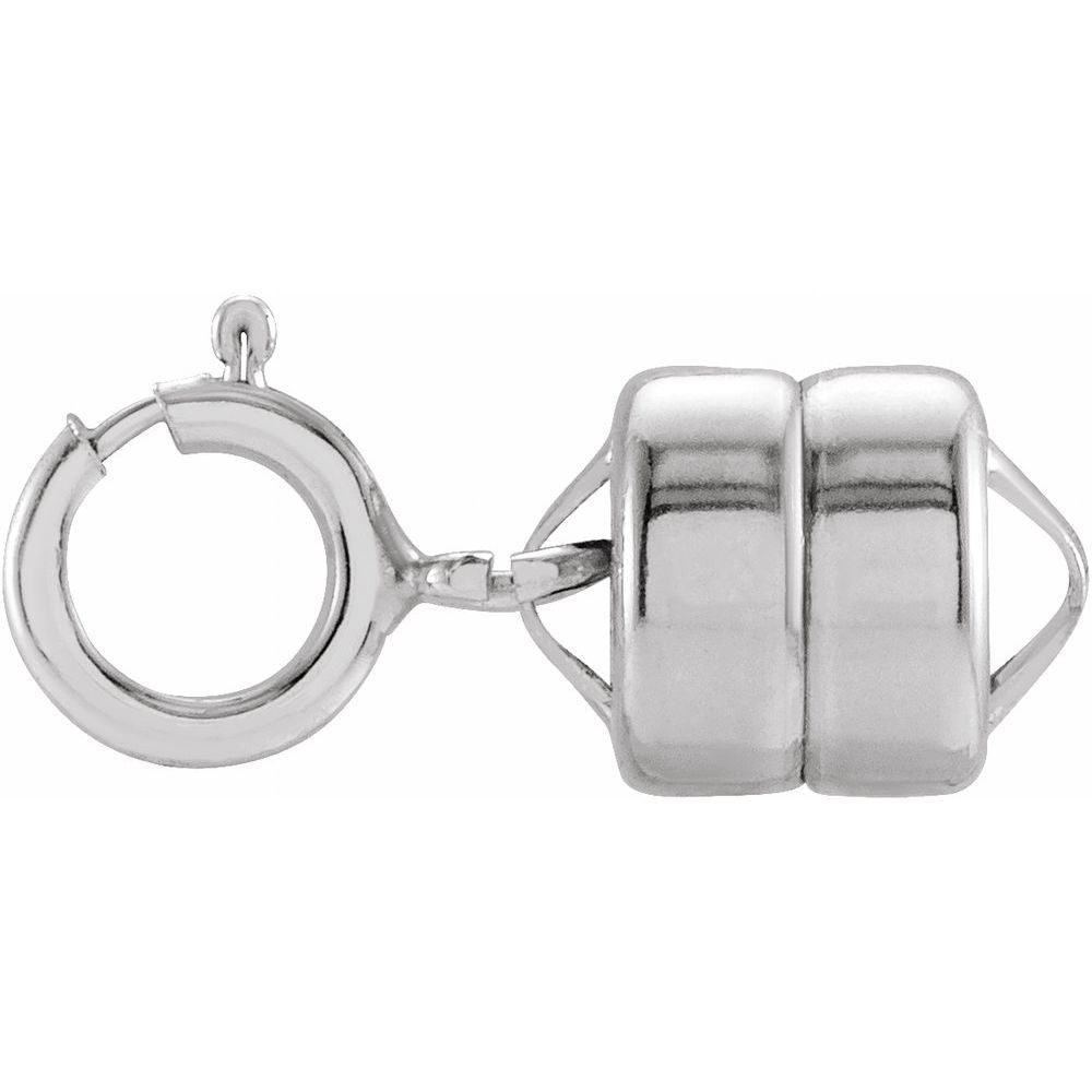 5.5mm Magnetic Clasp Converter with Spring Ring | Silver & Gold-Filled