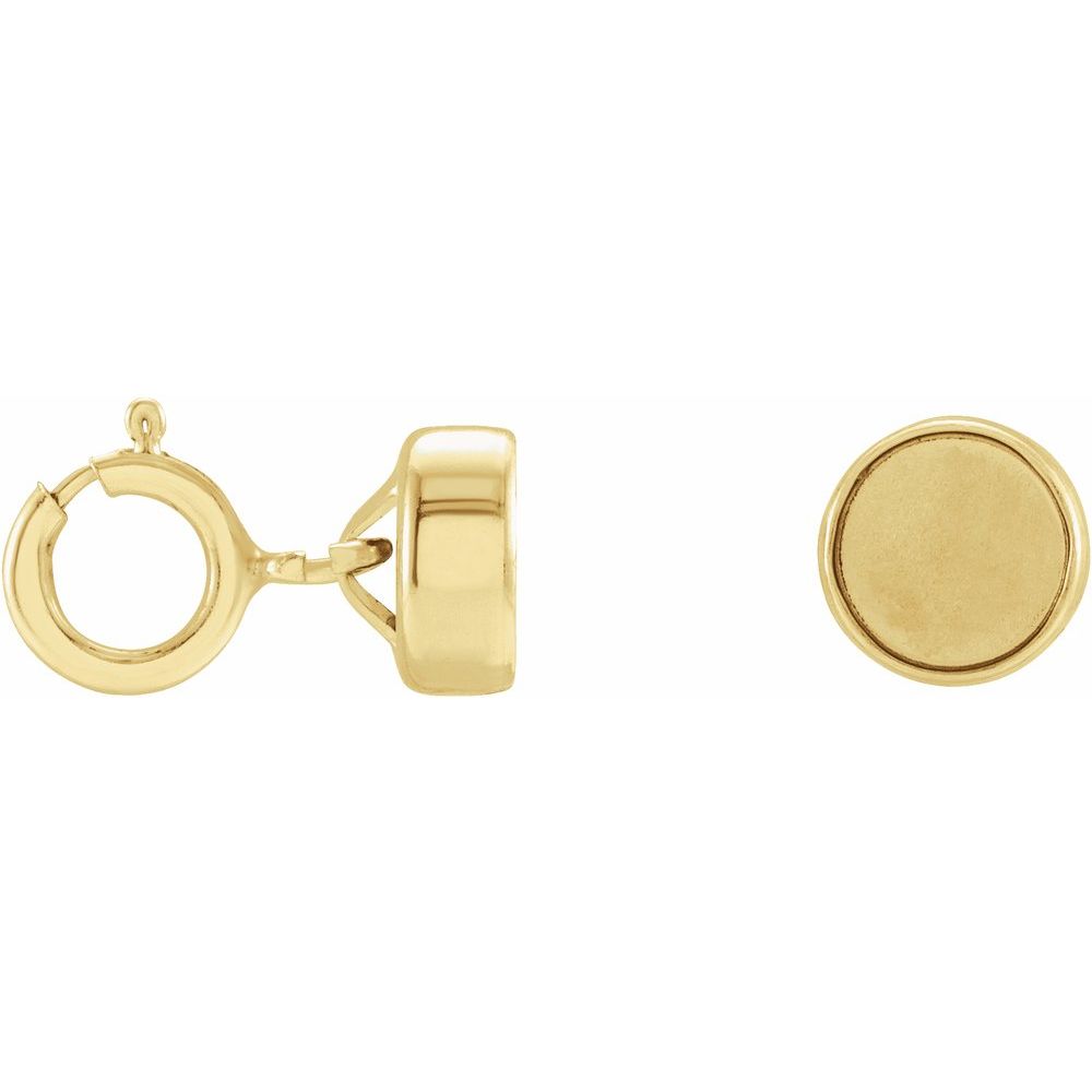 5.5mm Magnetic Clasp Converter with Spring Ring | Silver & Gold-Filled