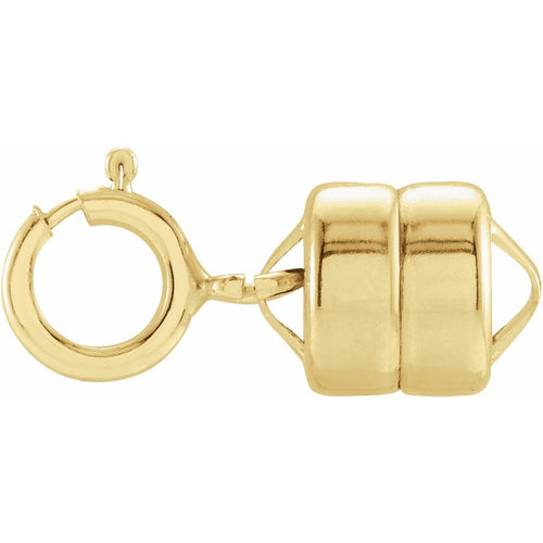 5.5mm Magnetic Clasp Converter with Spring Ring | Silver & Gold-Filled