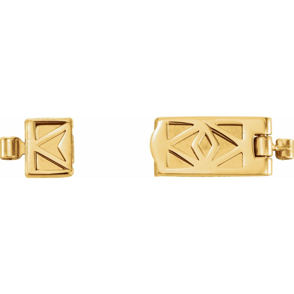 DEMIKA® 14K Gold Magnetic Clasp Component | Yellow & White Gold